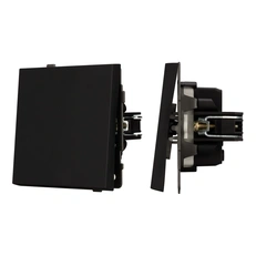 Изображение Выключатель 1-клавишный Arlight TENDO, черный soft-touch 054566