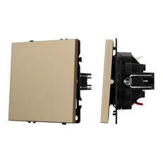 Изображение Выключатель 1-клавишный Arlight NOBE, золотой песок soft-touch 054244(1)