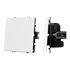 Изображение Выключатель перекрёстный 1-клавишный Arlight NOBE, белый кварц soft-touch 054234(1)