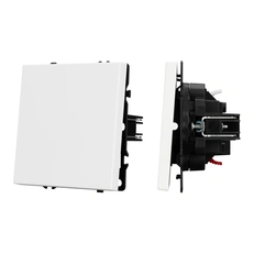 Изображение Выключатель проходной 1-клавишныЙ Arlight NOBE, белый кварц soft-touch 054235(1)