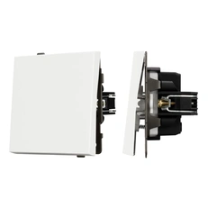 Изображение Выключатель звонковый 1-клавишный Arlight TENDO, белый soft-touch 054590